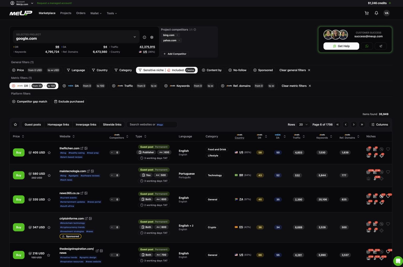 Link Building Marketplace