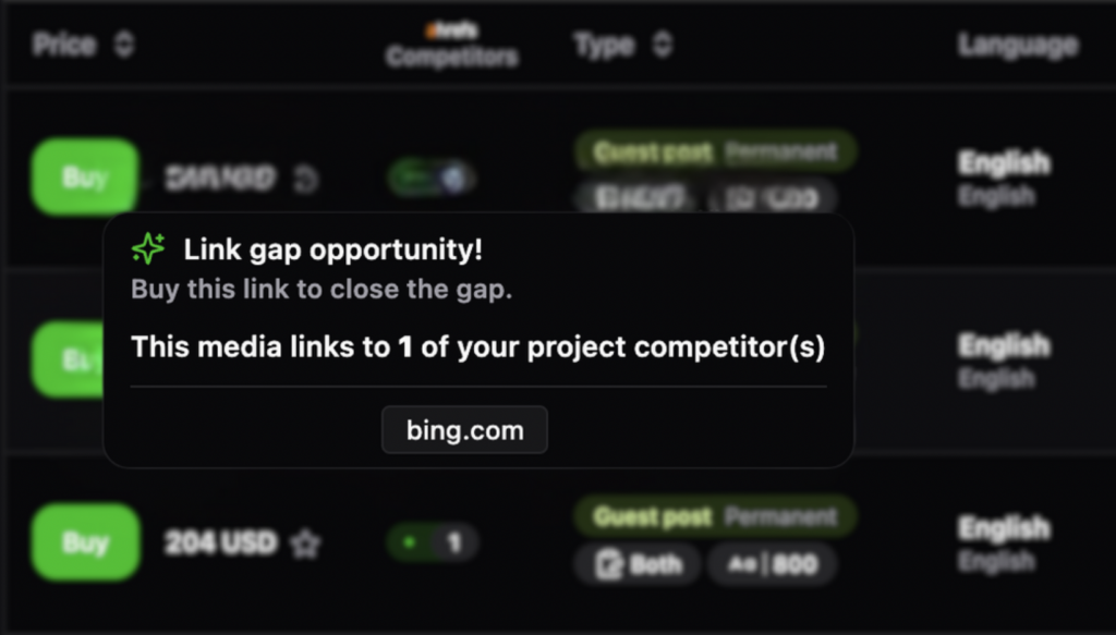 backlink gap opportunity