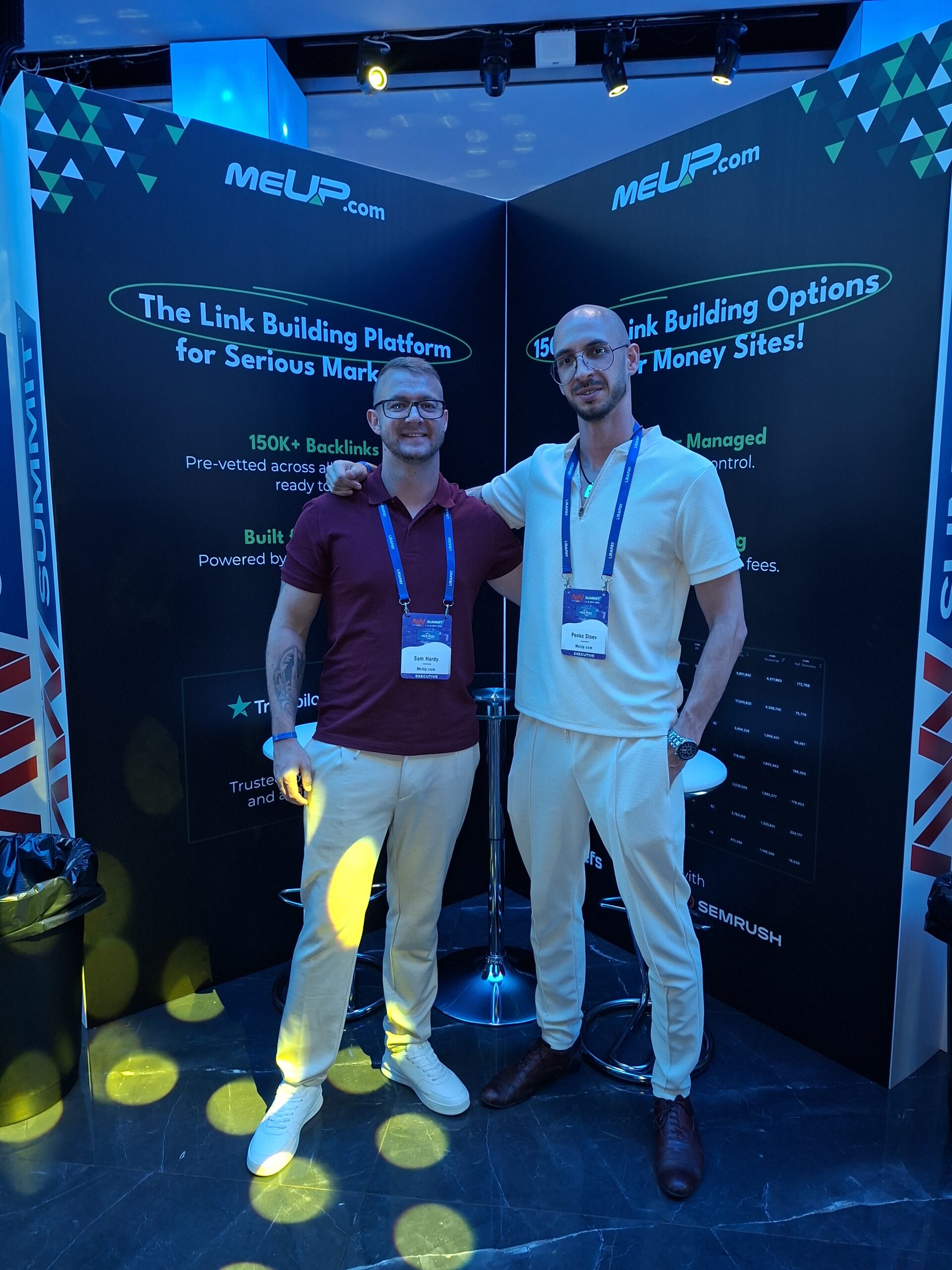 Sam Hardy and Penko Stoev at AWSummit Bucharest
