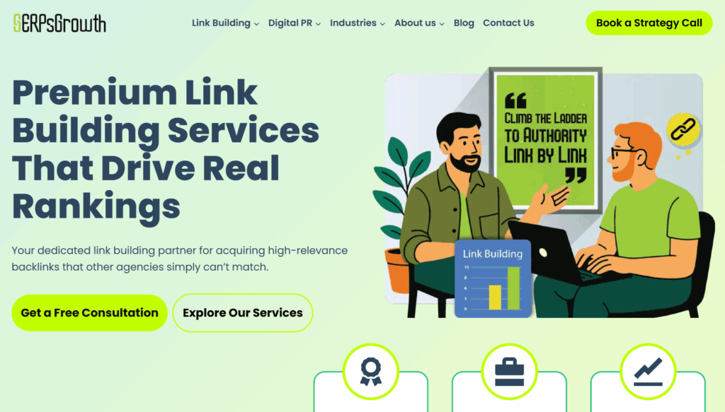 SERPs Growth Website Screenshot