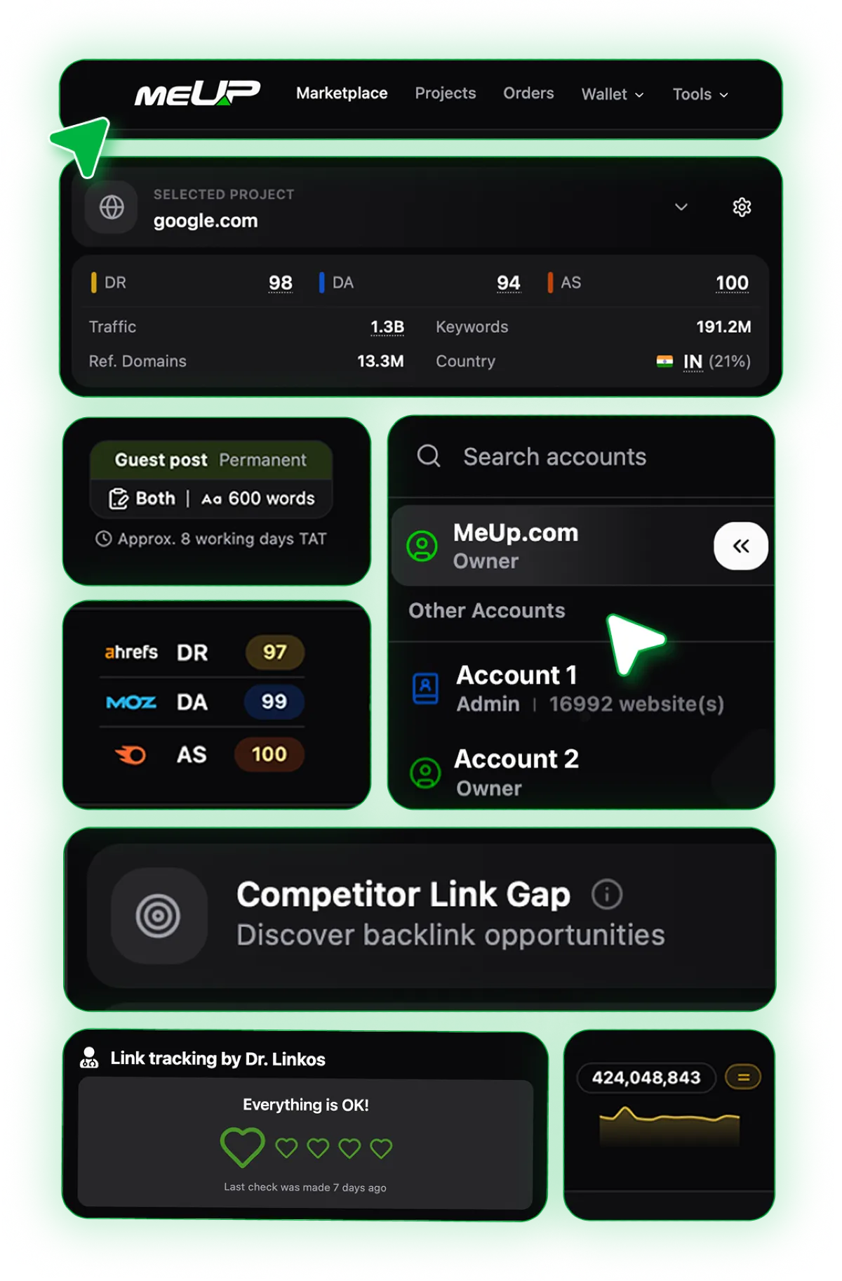 the most advanced self serve link building platform mobile